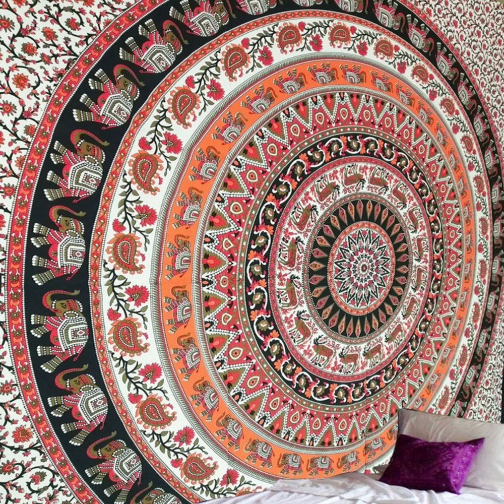 Hippie Elephant Tapestry